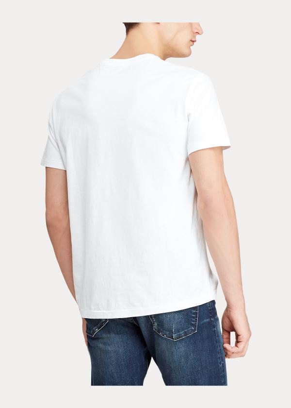 Ralph Lauren Classic Fit Polo Sportovní T-Shirt Bílé | N0HUM4NS