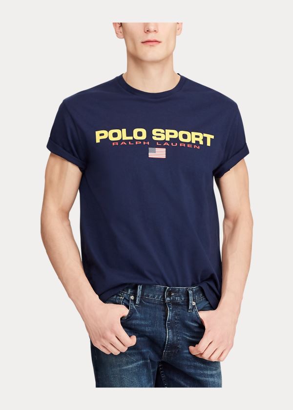 Ralph Lauren Classic Fit Polo Sportovní T-Shirt Tmavě Blankyt | Pml5ef9a