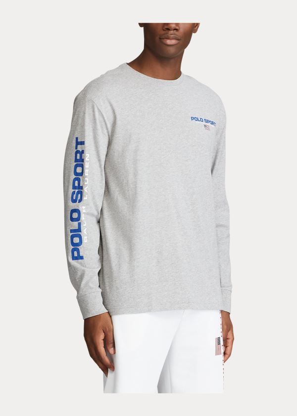 Ralph Lauren Classic Fit Polo Sportovní T-Shirt Šedé | QM8uZ8pP