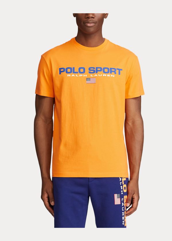 Ralph Lauren Classic Fit Polo Sportovní T-Shirt Oranžové | ip8pbCga