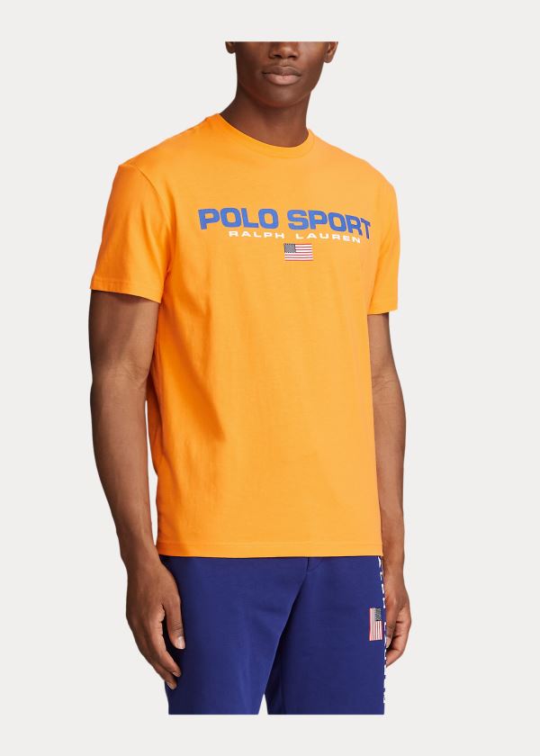 Ralph Lauren Classic Fit Polo Sportovní T-Shirt Oranžové | ip8pbCga