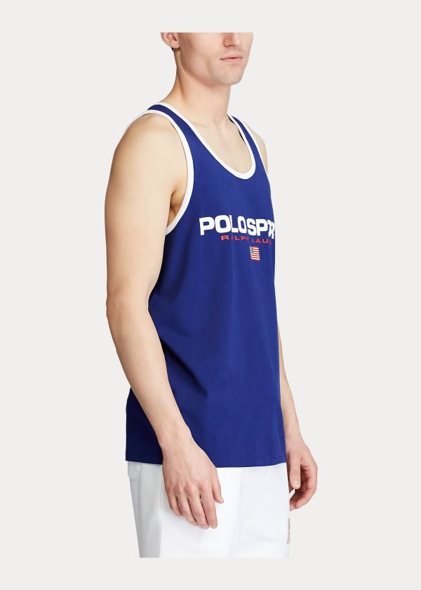 Ralph Lauren Classic Fit Polo Sportovní Tank Královská Modrá Blankyt | njNQ9HuM