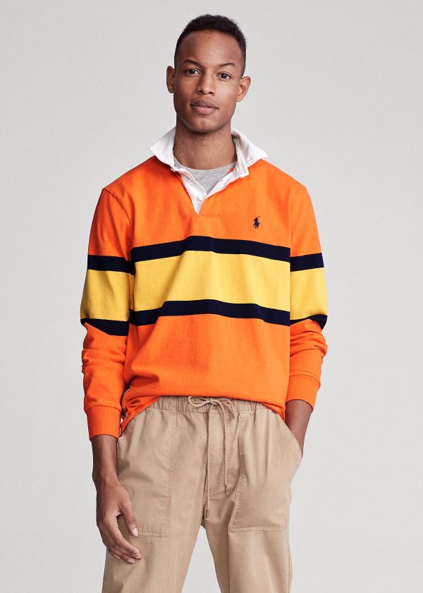 Ralph Lauren Classic Fit Rugby Shirt Oranžové Viacfarebný | Z2jIgmyQ