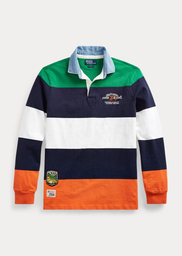 Ralph Lauren Classic Fit Rugby Shirt Tmavě Blankyt Viacfarebný | AaeVa2kI