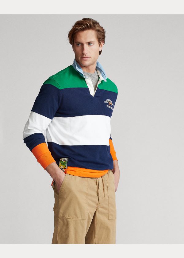 Ralph Lauren Classic Fit Rugby Shirt Tmavě Blankyt Viacfarebný | AaeVa2kI