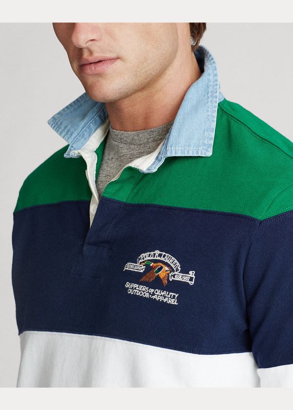Ralph Lauren Classic Fit Rugby Shirt Tmavě Blankyt Viacfarebný | AaeVa2kI