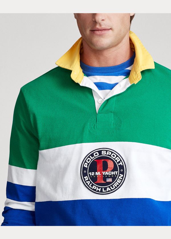 Ralph Lauren Classic Fit Rugby Shirt Zelene Viacfarebný | 2rdl6fso