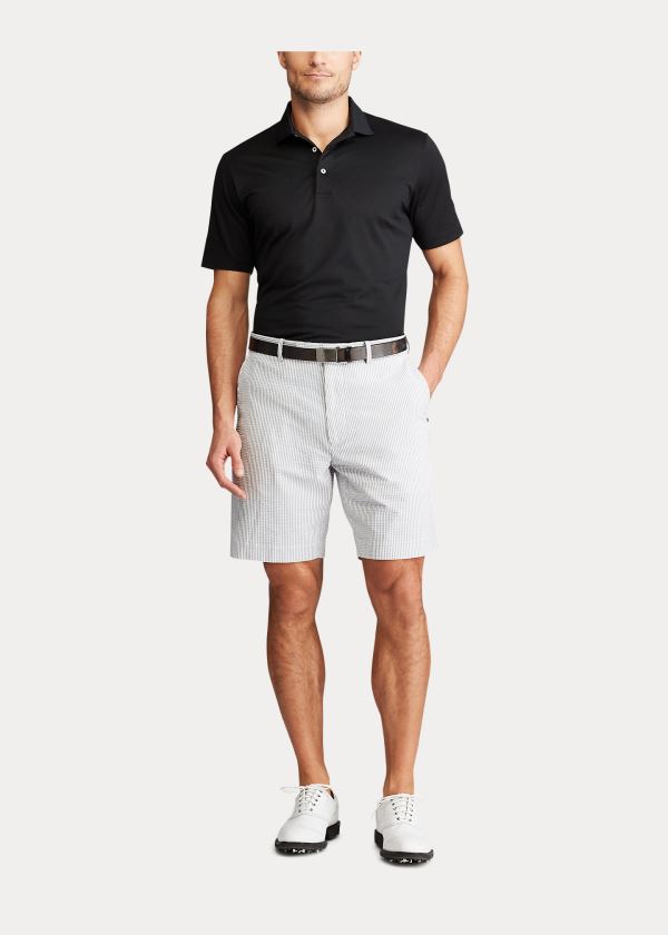 Ralph Lauren Classic Fit Seersucker Krátké Šedé | 4UqIBjFd