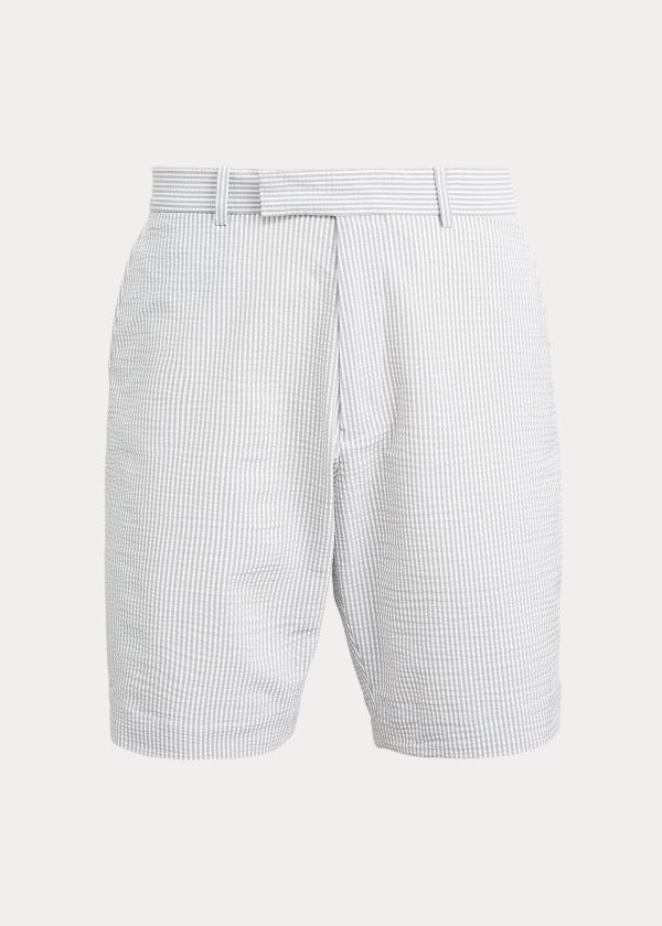 Ralph Lauren Classic Fit Seersucker Krátké Šedé | 4UqIBjFd