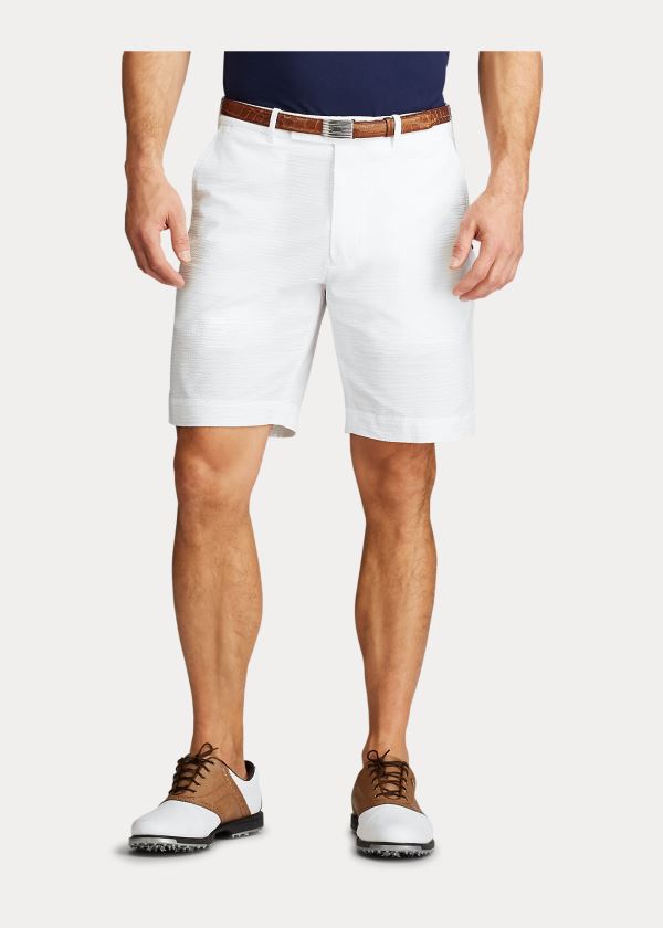 Ralph Lauren Classic Fit Seersucker Krátké Bílé | 9hv03QHj