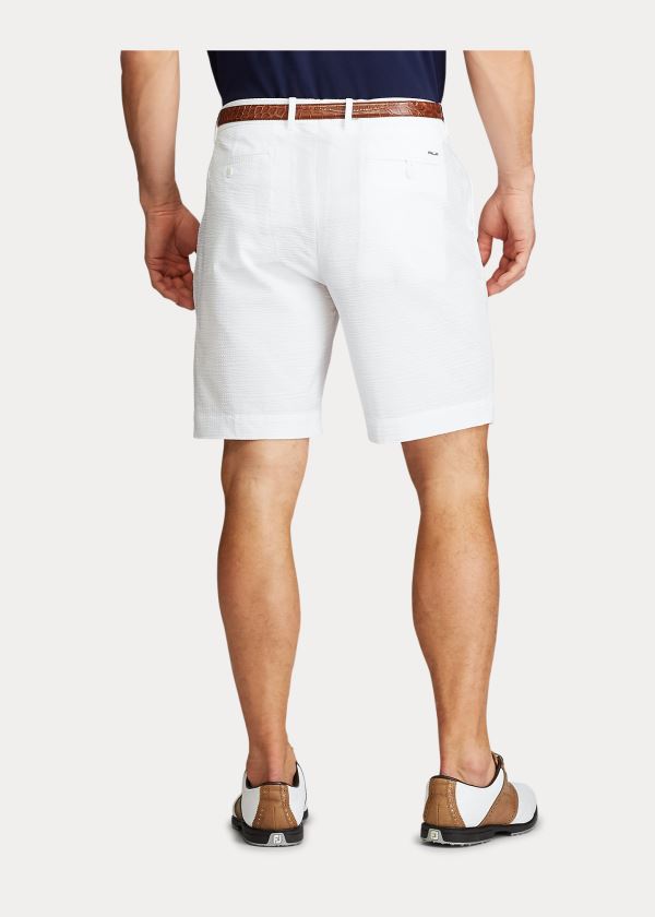Ralph Lauren Classic Fit Seersucker Krátké Bílé | 9hv03QHj