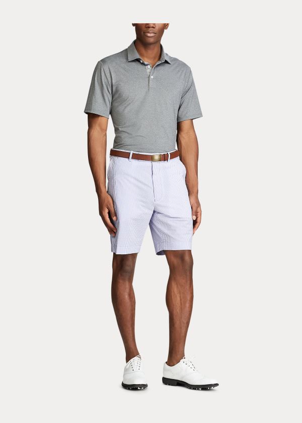 Ralph Lauren Classic Fit Seersucker Krátké Světle Fialové | wCPHwij6