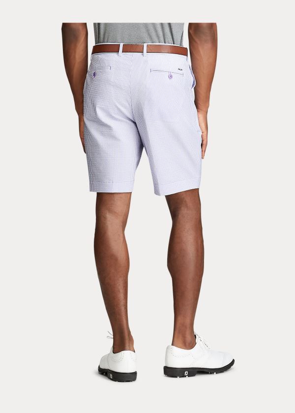 Ralph Lauren Classic Fit Seersucker Krátké Světle Fialové | wCPHwij6