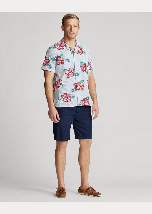 Ralph Lauren Classic Fit Seersucker Shirt Červené Proužek | 0mJvDaMz