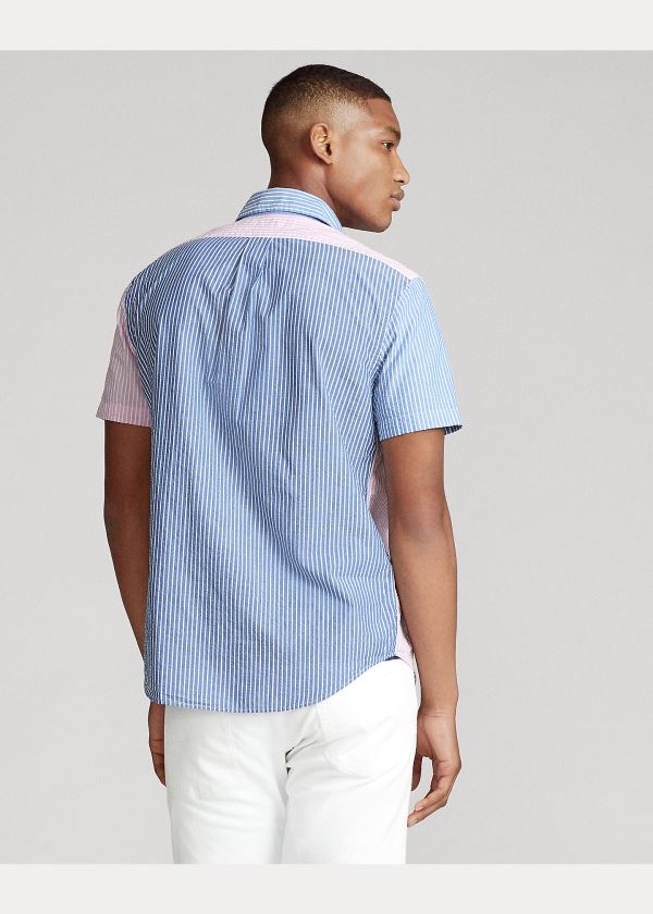 Ralph Lauren Classic Fit Seersucker Shirt Růžové Blankyt | OPGINqF4