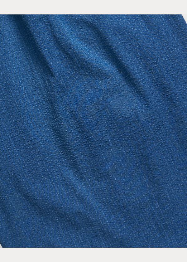 Ralph Lauren Classic Fit Seersucker Shirt Indigo | vvpM6neo