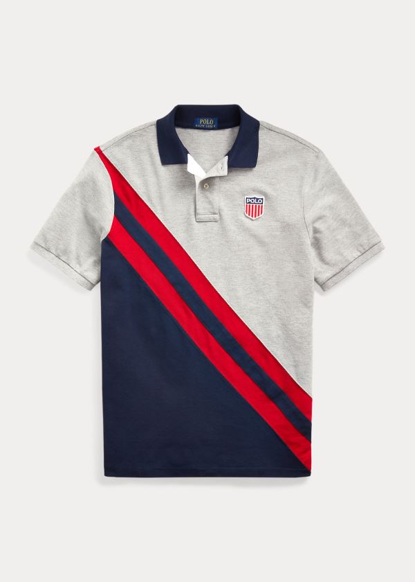 Ralph Lauren Classic Fit Shield Polo Shirt Šedé Viacfarebný | SbEP2vZV