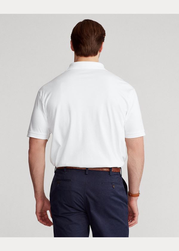 Ralph Lauren Classic Fit Soft Bavlněné Polo Bílé | 1QOi2mF3