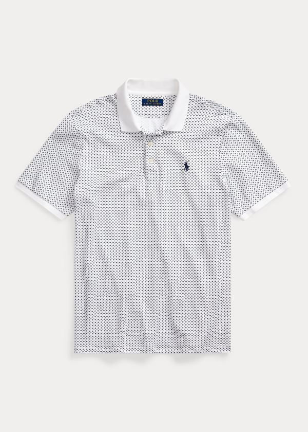 Ralph Lauren Classic Fit Soft Bavlněné Polo Bílé Viacfarebný | 86UF42vv