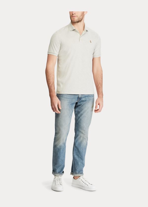 Ralph Lauren Classic Fit Soft Bavlněné Polo Béžový | AEXQYNCr