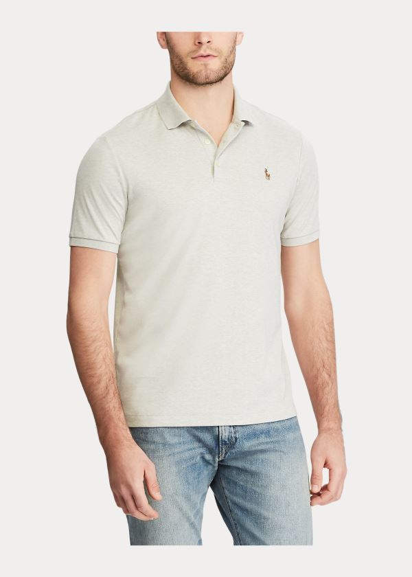 Ralph Lauren Classic Fit Soft Bavlněné Polo Béžový | AEXQYNCr