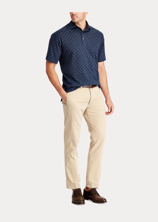 Ralph Lauren Classic Fit Soft Bavlněné Polo Shirt in Blue Tmavě Blankyt | O8ZSaqu2