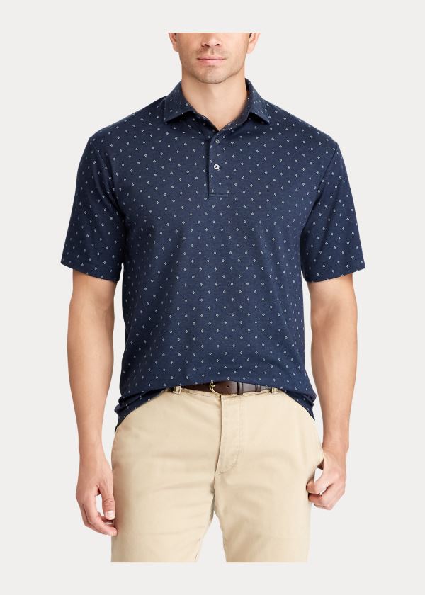 Ralph Lauren Classic Fit Soft Bavlněné Polo Shirt in Blue Tmavě Blankyt | O8ZSaqu2