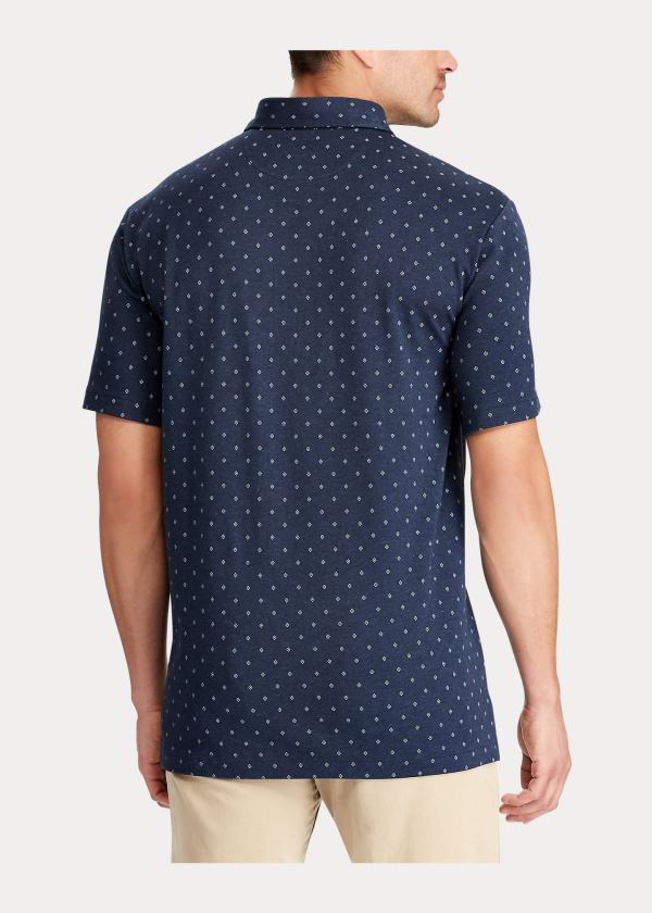 Ralph Lauren Classic Fit Soft Bavlněné Polo Shirt in Blue Tmavě Blankyt | O8ZSaqu2
