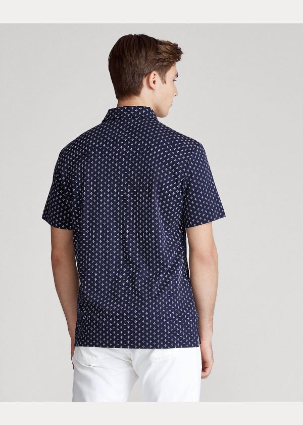Ralph Lauren Classic Fit Soft Bavlněné Polo Tmavě Blankyt Viacfarebný | SR1psndE