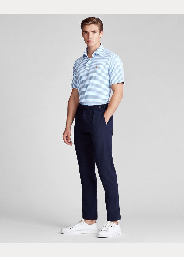 Ralph Lauren Classic Fit Soft Bavlněné Polo Blankyt Bílé | dh3hwmtk