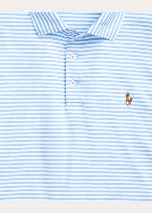 Ralph Lauren Classic Fit Soft Bavlněné Polo Blankyt Bílé | dh3hwmtk
