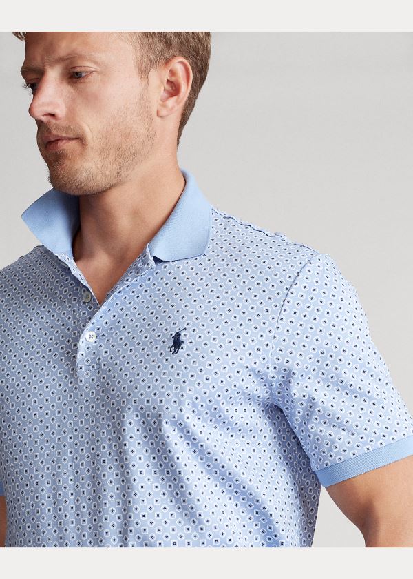 Ralph Lauren Classic Fit Soft Bavlněné Polo Blankyt Viacfarebný | kP932PeL