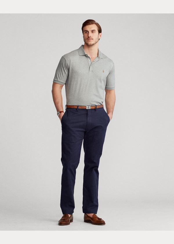 Ralph Lauren Classic Fit Soft Bavlněné Polo Šedé | lR4D9JEJ