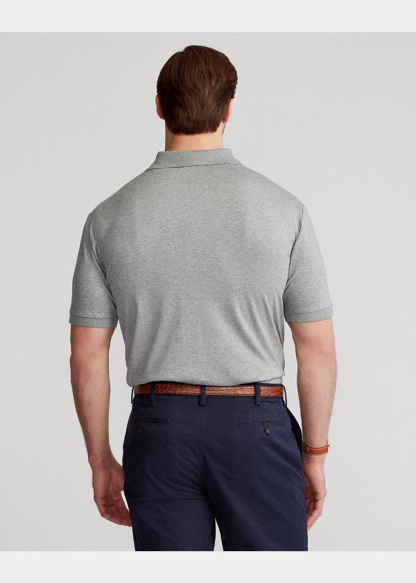 Ralph Lauren Classic Fit Soft Bavlněné Polo Šedé | lR4D9JEJ