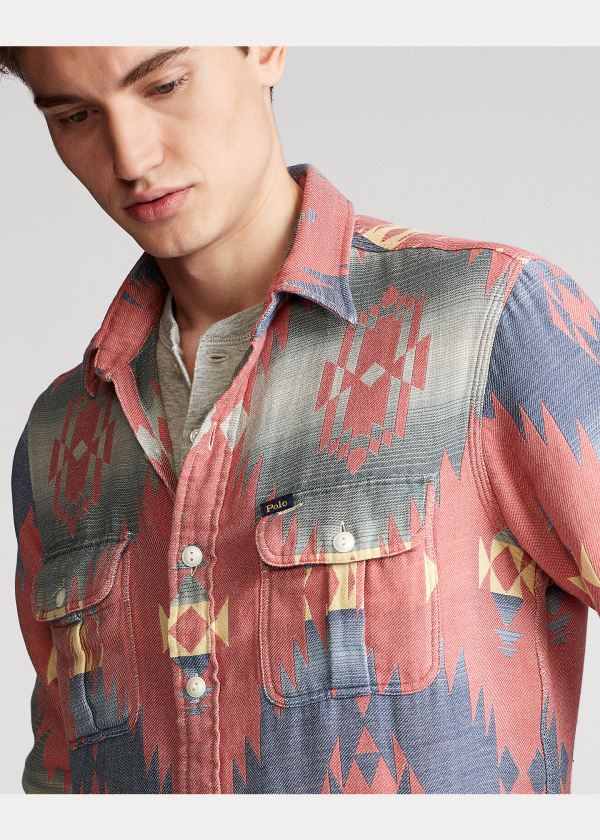 Ralph Lauren Classic Fit Southwestern Shirt Růžové Viacfarebný | 1O1XvStH
