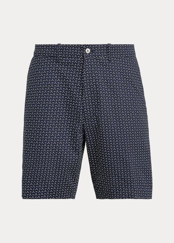 Ralph Lauren Classic Fit Stretch Krátké Tmavě Blankyt Bílé | n4mbXgzR