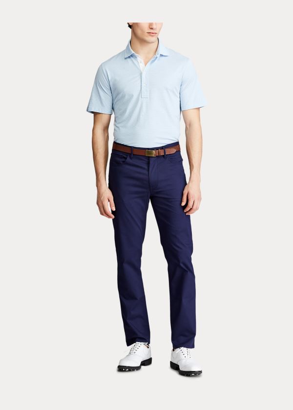 Ralph Lauren Classic Fit Stretch Lisle Polo Blankyt Bílé | 7Y2zpMEx