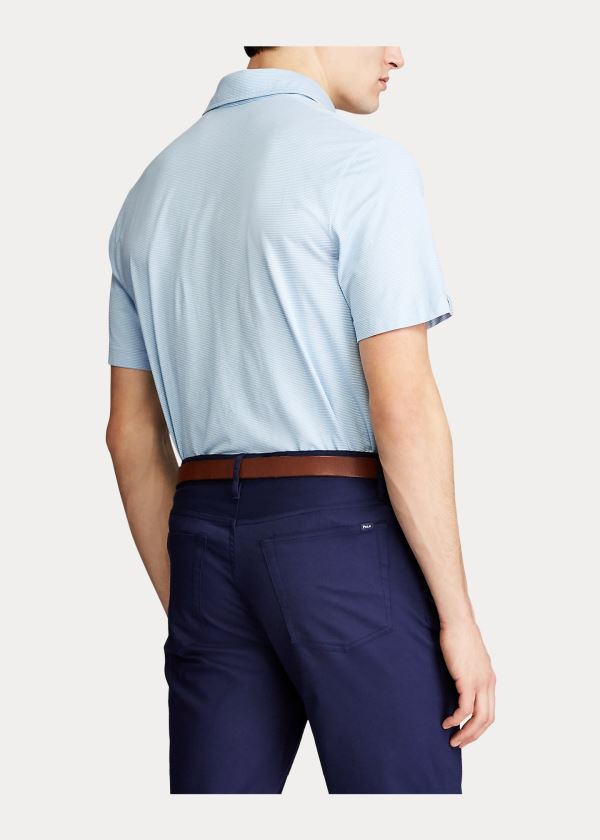 Ralph Lauren Classic Fit Stretch Lisle Polo Blankyt Bílé | 7Y2zpMEx