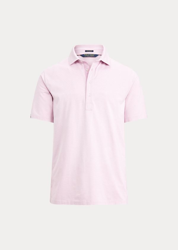 Ralph Lauren Classic Fit Stretch Lisle Polo Fialové Bílé | TktZuxHS