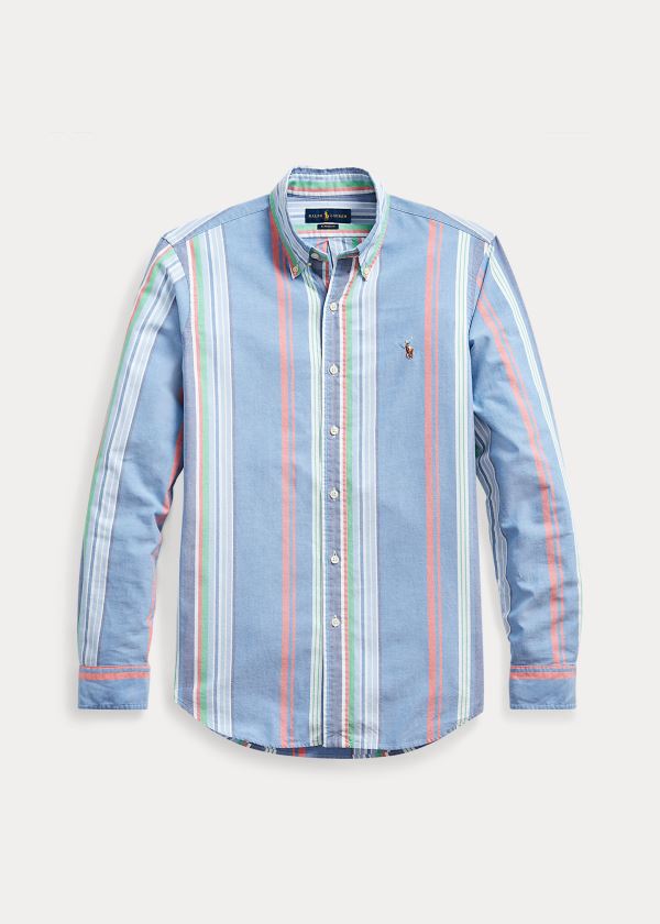 Ralph Lauren Classic Fit Striped Shirt Blankyt Červené Viacfarebný Proužek | HnCTU9B1