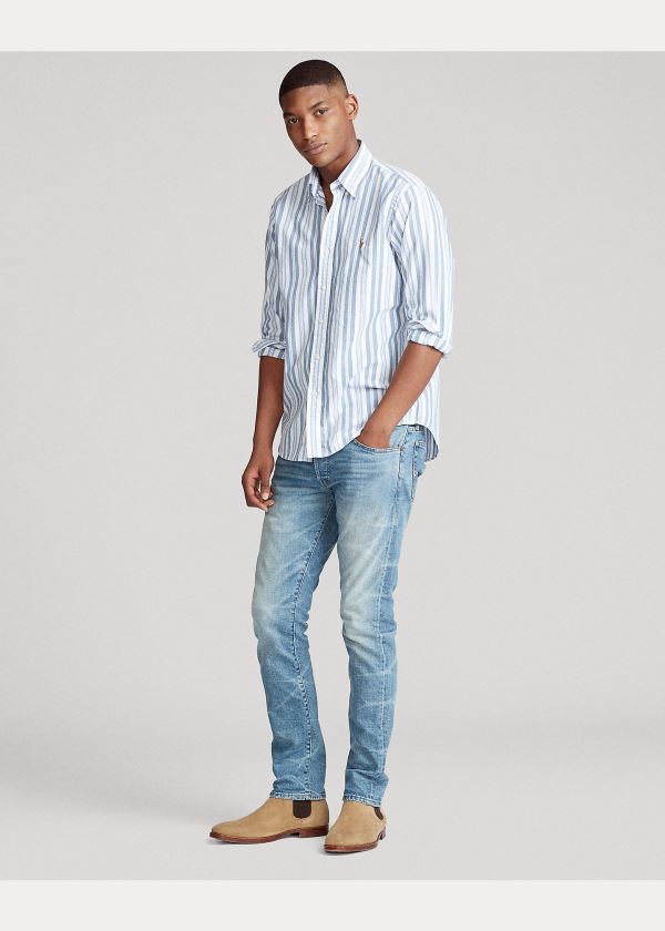 Ralph Lauren Classic Fit Striped Shirt Blankyt Viacfarebný Proužek | Rk2qYaa2