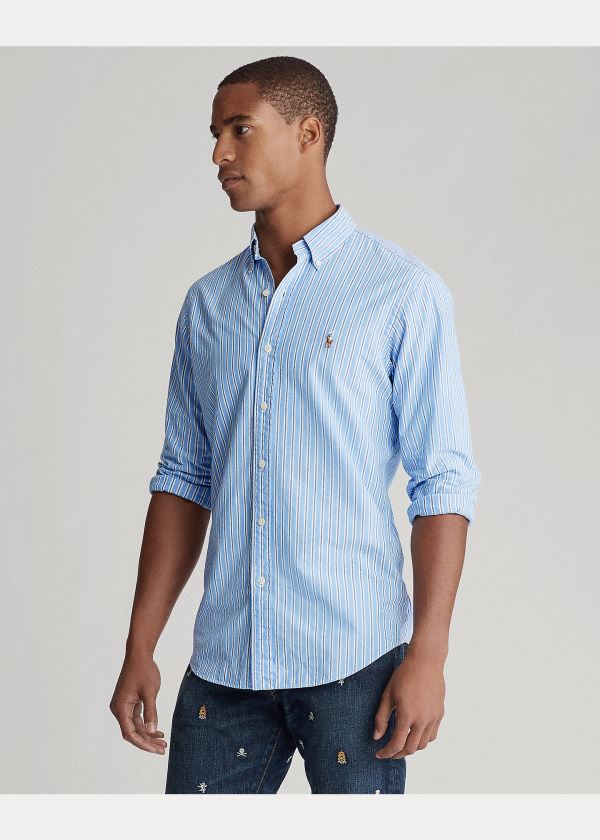 Ralph Lauren Classic Fit Striped Shirt Blankyt Bílé Viacfarebný | lsea8HDX