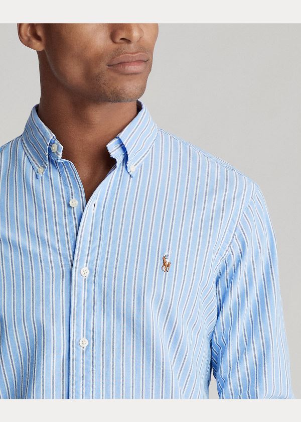 Ralph Lauren Classic Fit Striped Shirt Blankyt Bílé Viacfarebný | lsea8HDX