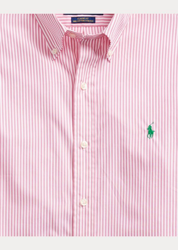 Ralph Lauren Classic Fit Striped Shirt Růžové Bílé | 72uKIy51