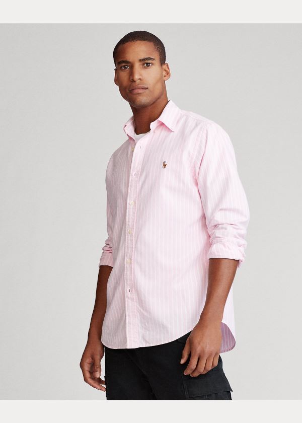 Ralph Lauren Classic Fit Striped Shirt Růžové Bílé | zx2wuvHu