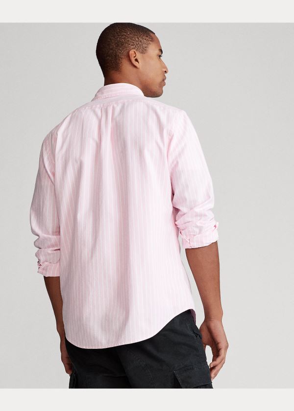Ralph Lauren Classic Fit Striped Shirt Růžové Bílé | zx2wuvHu