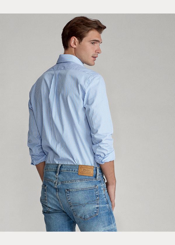 Ralph Lauren Classic Fit Striped Shirt Světle Blankyt Bílé | 9zkUV8mO
