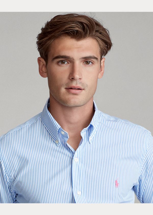 Ralph Lauren Classic Fit Striped Shirt Světle Blankyt Bílé | 9zkUV8mO