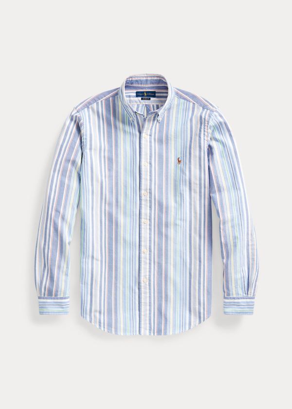 Ralph Lauren Classic Fit Striped Shirt Viacfarebný Proužek | j8Dxt0mu