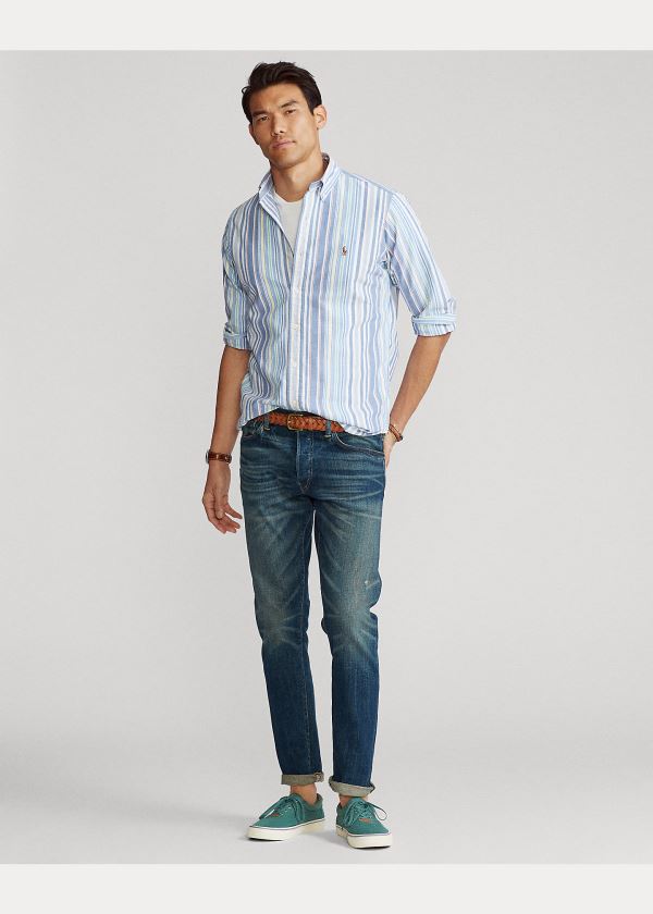 Ralph Lauren Classic Fit Striped Shirt Viacfarebný Proužek | j8Dxt0mu